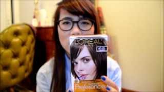 Dyeing Hair From Black to Brown  Loreal Paris Superior Preference 4G Dark Golden Brown [upl. by Tnaryb]