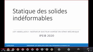 Révision statique des solides indéformables [upl. by Je]