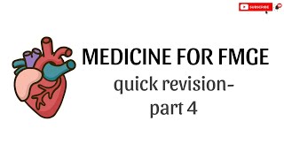 Medicine quick revision for fmge part 4 fmge growmed [upl. by Harrus]