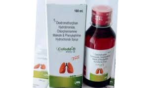 Cofodd D Syrup Dextromethorphan Hydrobromide Chlorpheniramine Phenylepheine Hydrochloride Syrup [upl. by Freddie]