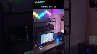 RGB Desk Setup MeRGBW Gaming Lights [upl. by Hsepid529]