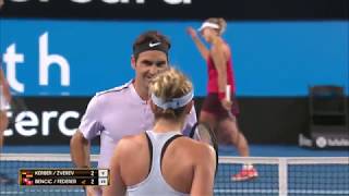 Germany v Switzerland mixed doubles highlights Final  Mastercard Hopman Cup 2018 [upl. by Aleda231]