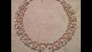 Classic Crystal Necklace Tutorial [upl. by Zetnwahs]