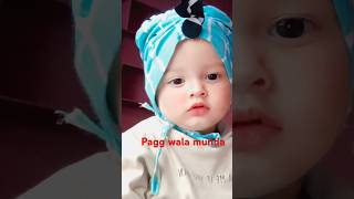 Pagg wala munda  trending  viral shorts  punjabi songs cute baby [upl. by Ahsinrac782]