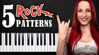 5 Amazing ROCK Keyboard Patterns [upl. by Ainaj]