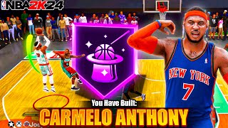 This Carmelo Anthony Build is a WALKING BUCKET on NBA 2K24 [upl. by Robinett]