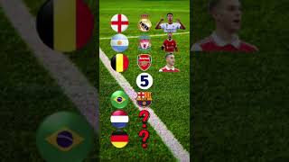 The Player By Nationality And Club shortsvideo football [upl. by Aiseneg]