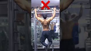 correct way to do pull ups✅ fitness gym bodybuilding shorts [upl. by Nirtak947]