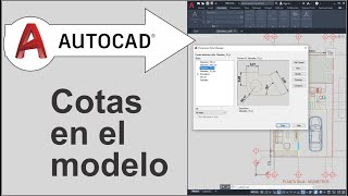 Dimensionar  acotar en el espacio modelo de AutoCAD [upl. by Soilisav]