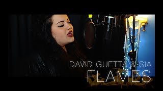 David Guetta amp Sia  Flames Arianna Palazzetti COVER [upl. by Anyrtak]