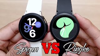 Samsung Galaxy Watch 4 Spigen Liquid Air VS Ringke Air Sports Case Protector [upl. by Ritz]