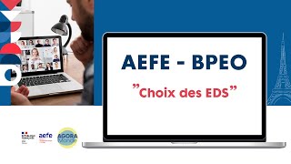 Conférence de lAEFE  BPEO  Choix des EDS [upl. by Kial161]