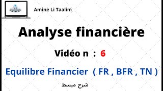 Analyse Financière  Equilibre Financier  FR  BFR  TN [upl. by Ettenel]