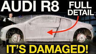 AUDI R8 Ultimate Full Detail Repaint and Spring Cleaning Restoration Iron Mans Car [upl. by Xad180]