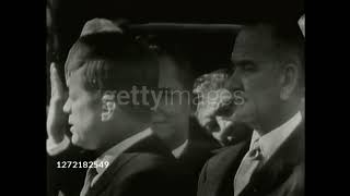 John F Kennedys presidential inauguration NBC highquality clips [upl. by Gowon]