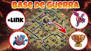 Nueva Distribución TH14 para GUERRA  Anti 2 estrellas 🌟  2024  Base Link  Clash Of Clans [upl. by Huei448]