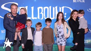 Alec amp Hilaria Baldwin Bring 6 Of Their Kids To ‘Spellbound’ Red Carpet [upl. by Achorn]