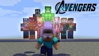 Herobrine and the AVENGERS  Minecraft Animation [upl. by Hillell]