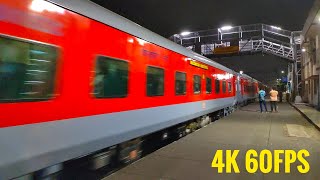 First run of UTTAR BANGA EXPRESS with Brand New LHB COACHES  Passing Through Baranagar station [upl. by Kristyn]