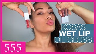 An Indepth and Honest Review of Kosas Wet Lip Oil Gloss in Jellyfish Dip and Jaws [upl. by Redmond]