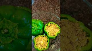 Delicious high protein snackstuffed capsicum paneer tofu healthy protein [upl. by Ezar]