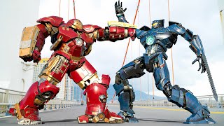 Iron Man vs Gipsy Danger Final Fight  All Action Battle Clip 4K  Universal Pictures HD [upl. by Akyre66]