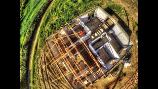 S01E52 Jak wygląda proces montażu wiązarów Budowa domu krok po kroku Roof Truss Timelapse [upl. by Bella]