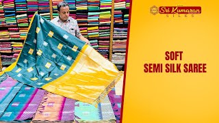 Soft Semi Silk Saree  Pastel Colours  Sri Kumaran Silks Salem [upl. by Koziarz]