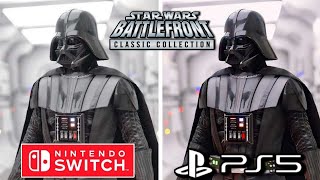 Star Wars Battlefront Classic Collection PS5 vs Nintendo Switch Graphics Comparison [upl. by Michelsen533]