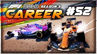 F1 2018 Career Mode Part 52 CHAOS AT TURN ONE HOME RACE ISSUES [upl. by Assilanna]