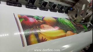 digital printing on perforated vinyl [upl. by Ettenna]