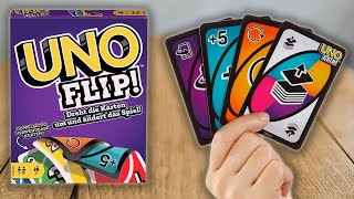 UNO FLIP  Spielregeln TV Spielanleitung Deutsch  MATTEL GAMES KARTENSPIEL [upl. by Apgar745]