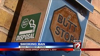 Miami Township Parks smoking ban takes effect Jan 1 2017 [upl. by Robinetta]