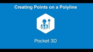 Pocket3D V1523  Creating Points on a Polyline [upl. by Nniuqal]