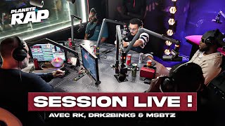 SESSION FREESTYLE avec RK DRK2BINKS amp MSBTZ  PlanèteRap [upl. by Ambrosio]