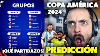 🤯ASÍ ACABARON los GRUPOS en el SORTEO de COPA AMÉRICA 2024 · Mi PREDICCIÓN y FAVORITO a GANAR [upl. by Michi443]