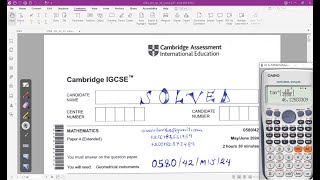 058042MJ24  CAMBRIDGE IGCSE EXTENDED MATHEMATICS MAYJUNE 2024 Paper 42 [upl. by Arrehs]