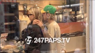 Justin Bieber and Hailey Baldwin Drive around NYC 081418 [upl. by Ario]