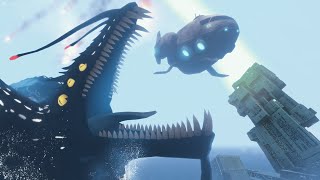 The Gargantuan Leviathan EATING the SUNBEAM Is Even Better Now  Subnautica Return of the Ancients [upl. by Ahsoet]