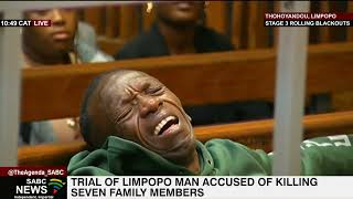 Limpopo man accused of killing seven family members breaks down in court [upl. by Jemine]