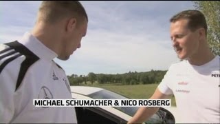 Sporty News Schumacher et Rosberg à fond derrière lAllemagne [upl. by Annaili]