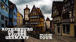 Rothenburg ob der Tauber Germany the Fairytale Old Town  May 2023  Walking tour 4K 60fps [upl. by Airrehs838]