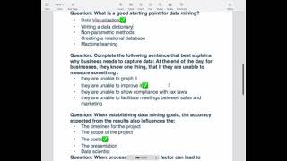 IBM data science internship level1 final exam questions and answers [upl. by Eelrefinnej966]