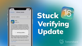 Top 5 Ways to Fix iPhone Stuck on Verifying Update iOS 16 [upl. by Argile]