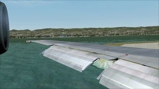 FSX  B727100  JT8D7 engine sounds  wing views [upl. by Narik]