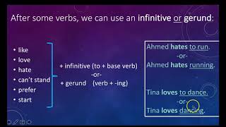 Gerunds and Infinitives Introduction [upl. by Diamante399]