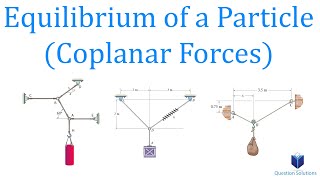 Equilibrium of a Particle 2D xy plane forces  Mechanics Statics  Learn to solve any question [upl. by Victor72]