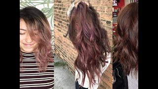 ChocolateMauve Is One of the Prettiest Dark Hair Color Ideas [upl. by Laoj]