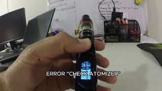 Mi vaporizador tiene el ErrorquotCHECK ATOMIZERquot VooPoo mojo quot My vaporizer doesnt recognize the coil [upl. by Rhtaeh]