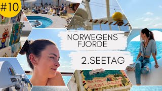 AIDAPerla Vlog 10  Norwegens Fjorde 2 Seetag bei bestem Wetter amp Auf AIDAsehen  Denise Darleen [upl. by Sinaj459]